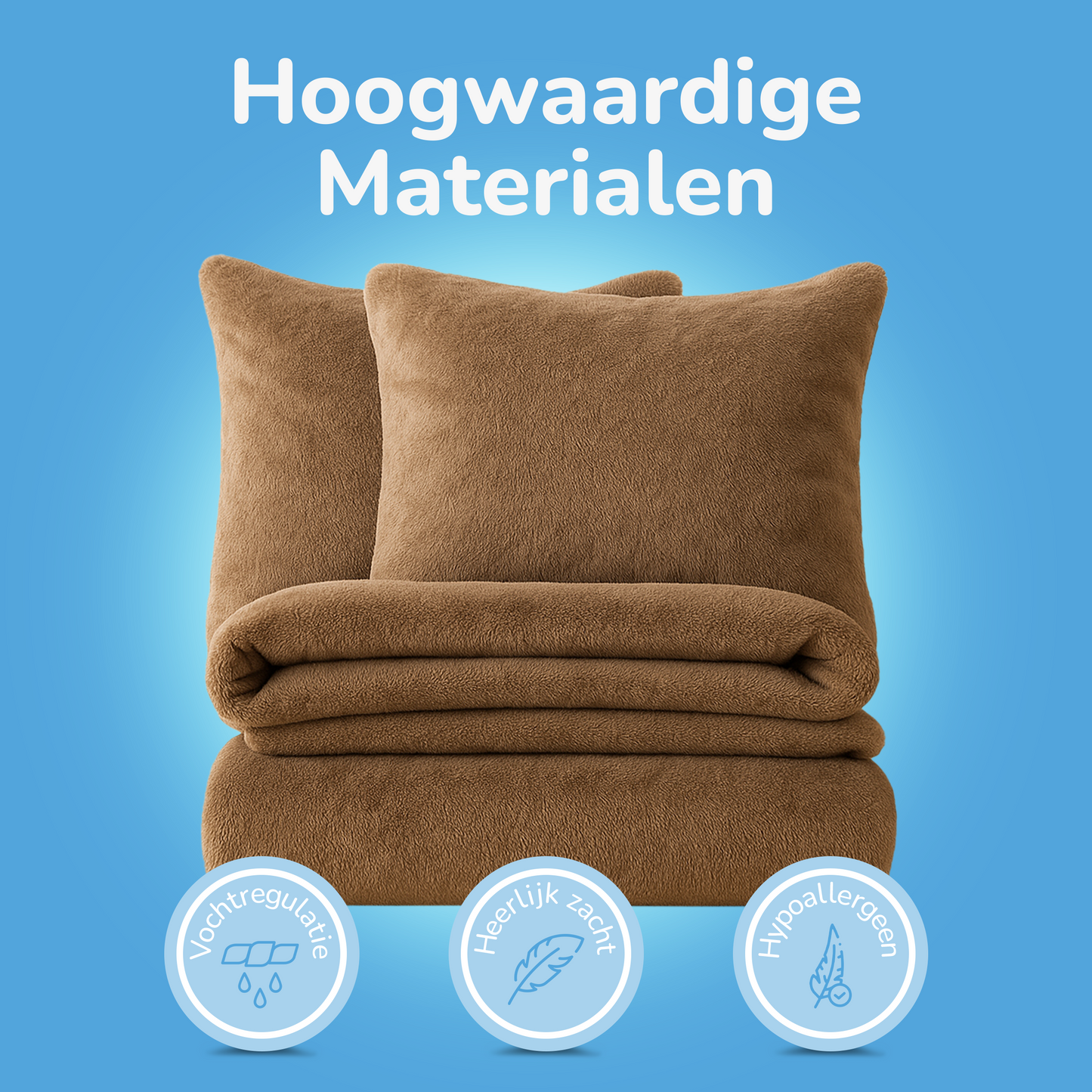 Teddy fleece dekbedovertrek - Mink Warmth - 2 kanten teddy