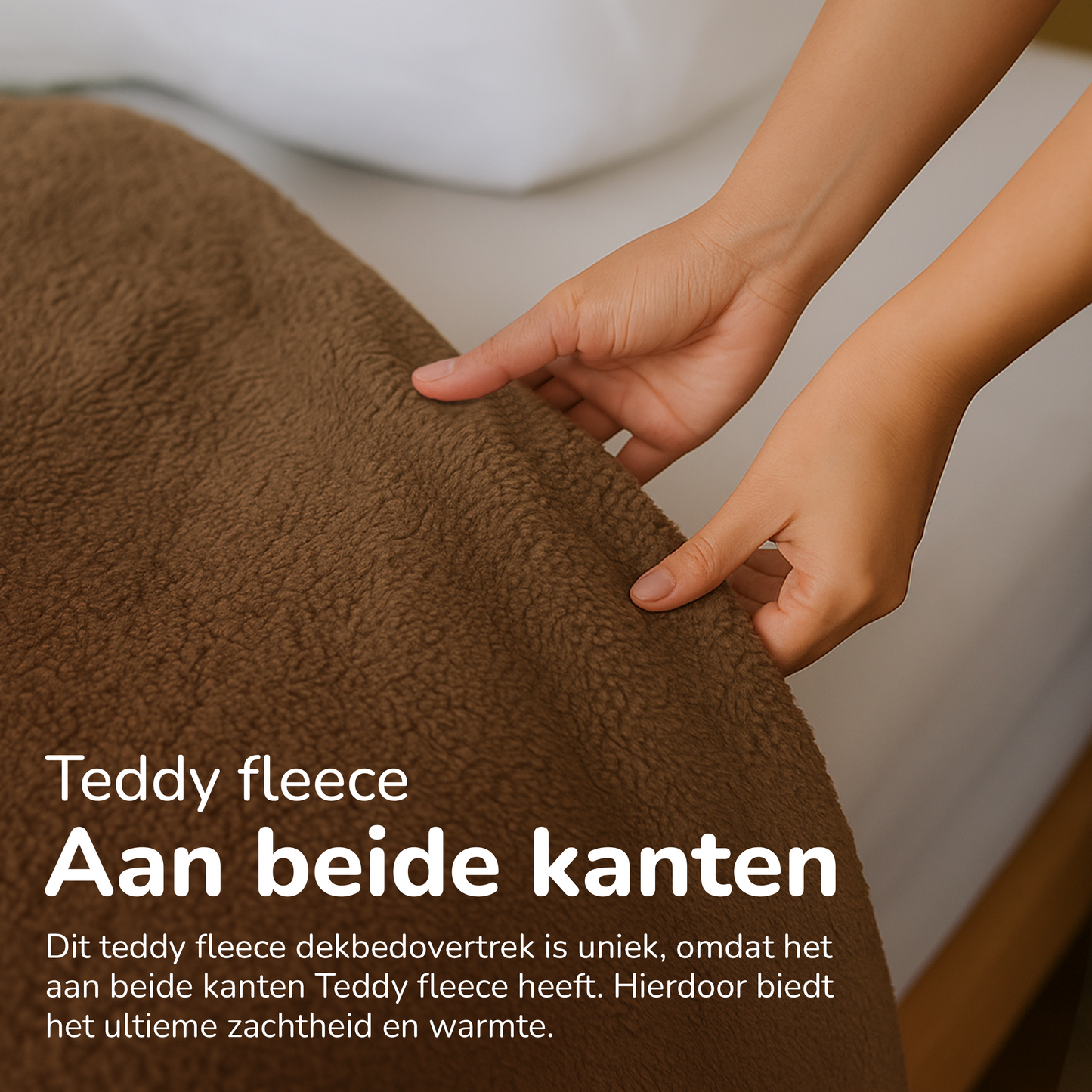 Teddy fleece dekbedovertrek - Mink Warmth - 2 kanten teddy