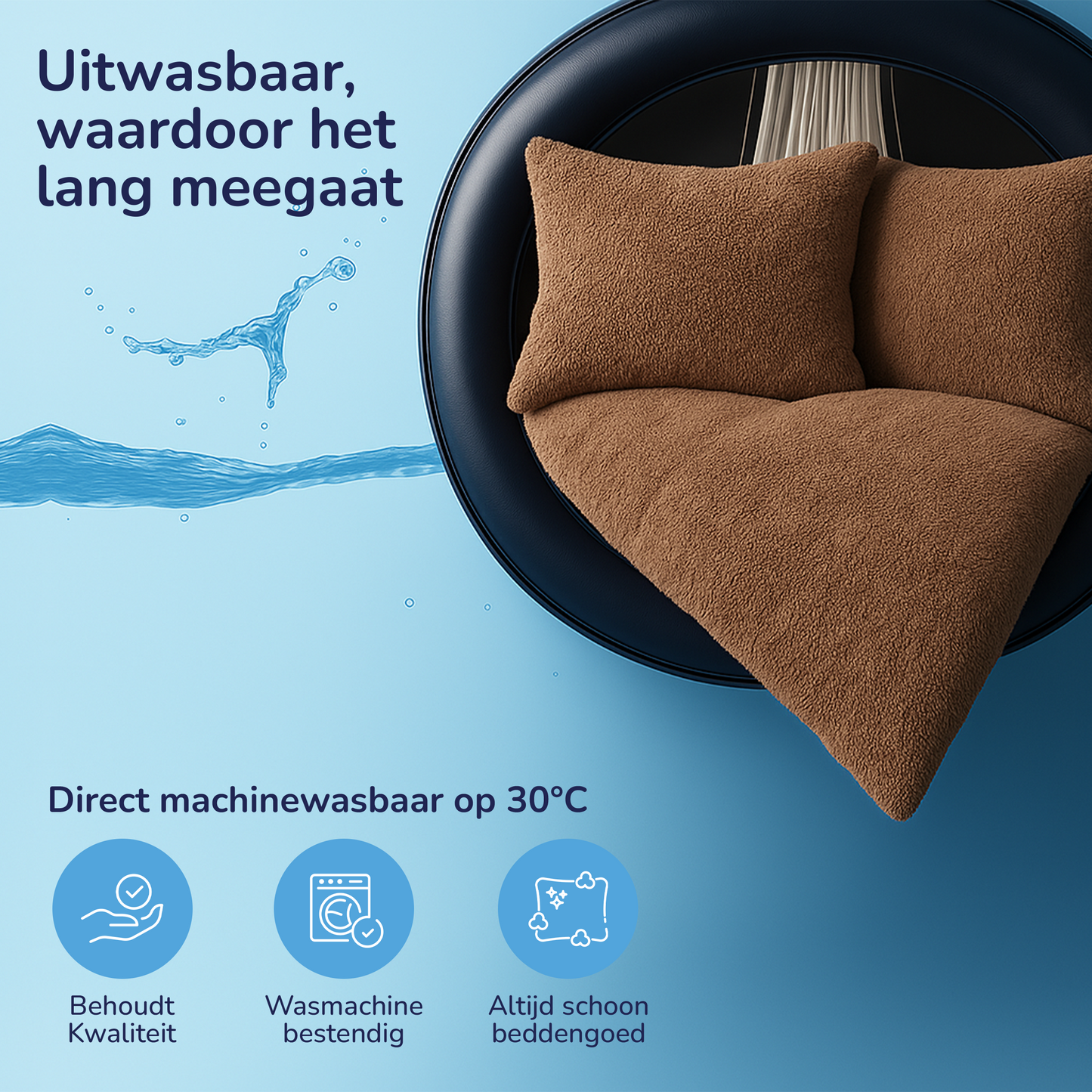 Teddy fleece dekbedovertrek - Mink Warmth - 2 kanten teddy
