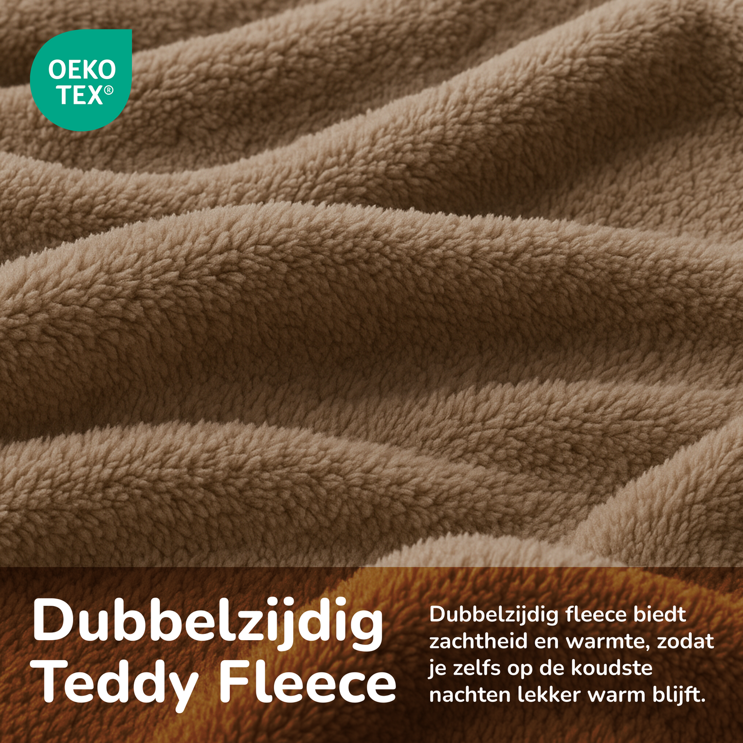 Teddy fleece dekbedovertrek - Mink Warmth - 2 kanten teddy