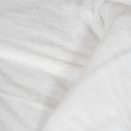 Teddy fleece dekbedovertrek - Winter White - 2 kanten teddy