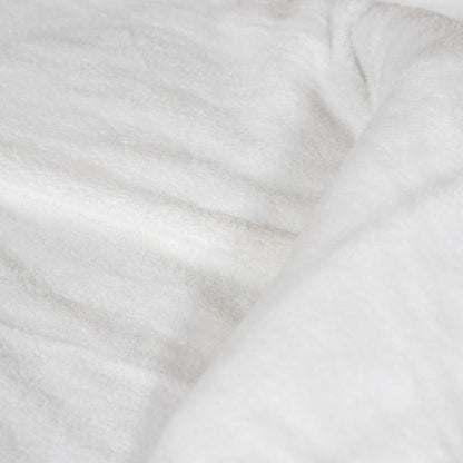 Teddy fleece dekbedovertrek - Winter White - 2 kanten teddy